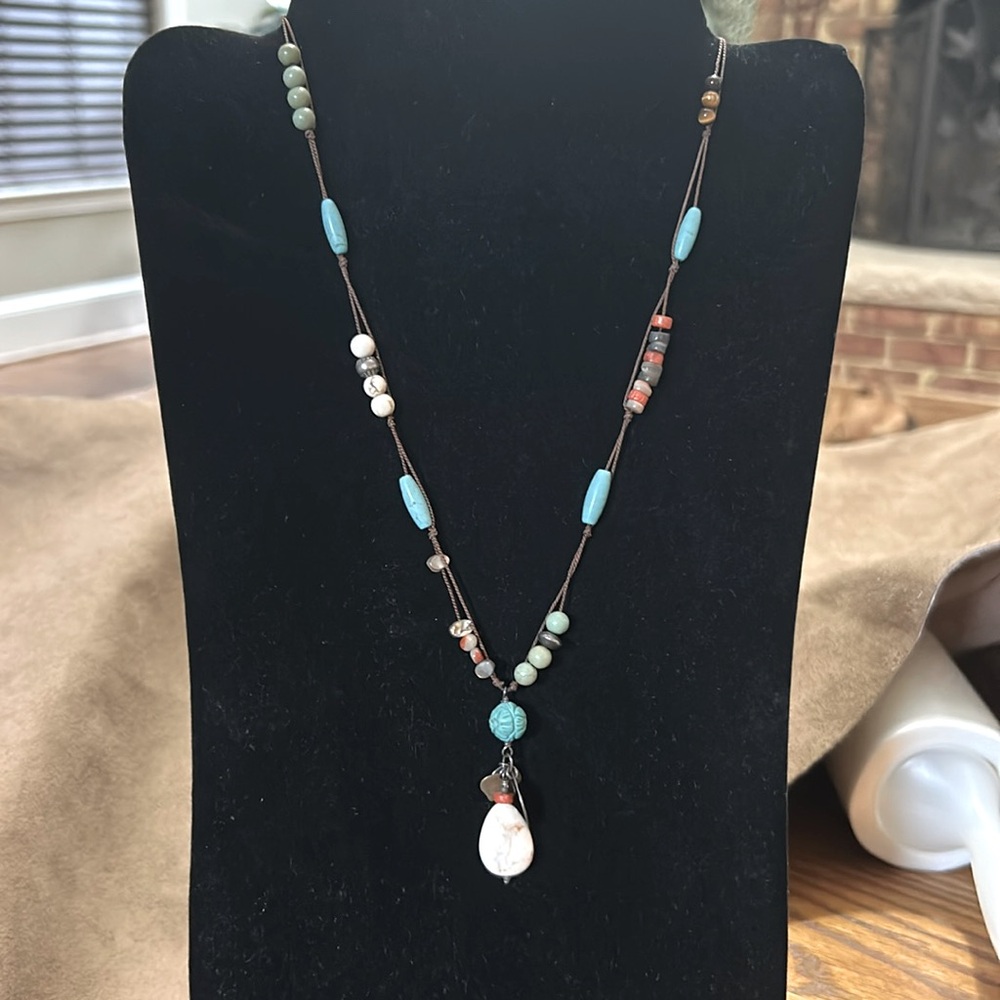 Silpada sterling silver multi-stone necklace